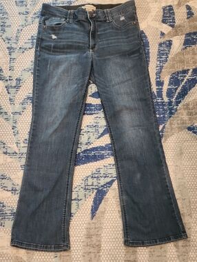 Classic Women's Democracy Flare Blue Denim Jeans Size 12 -Ab Technology